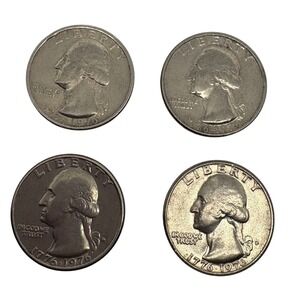 4 Four 1776-1976 Bicentennial Washington Quarters Drummer US‎ Collectible Coins